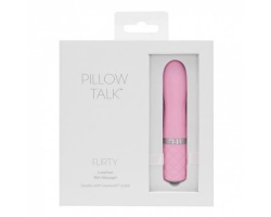 Pillow Talk Flirty Mini Vibrator, Δονητής σε υπέροχο ροζ χρώμα και κουμπί από Swarovski με μαλακή αφή, 1 τμχ.. Pillow Talk Flirty Mini Vibrator, Δονητής σε υπέροχο ροζ χρώμα και κουμπί από Swarovski με μαλακή αφή, 1 τμχ..