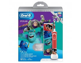 ORAL-B Kids 3+ Παιδική Επαναφορτιζόμενη Ηλεκτρική Οδοντόβουρτσα, 1τεμάχιο + θήκη ταξιδίου 