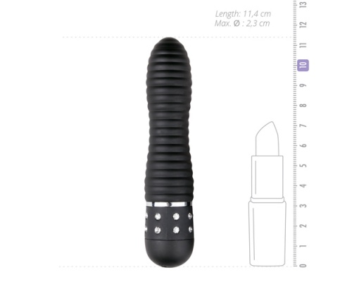Easytoys Mini Vibrator Ribbed, Δονητής μικρός με ραβδώσεις και στρας, 1 τμχ Easytoys Mini Vibrator Ribbed, Δονητής μικρός με ραβδώσεις και στρας, 1 τμχ