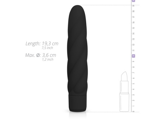 EasyToys Black Silicone Vibrator, Μαλακός Δονητής από σιλικόνη σε χρώμα μαύρο, 1 τμχ EasyToys Black Silicone Vibrator, Μαλακός Δονητής από σιλικόνη σε χρώμα μαύρο, 1 τμχ