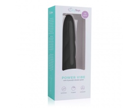 EasyToys Black Silicone Vibrator, Μαλακός Δονητής από σιλικόνη σε χρώμα μαύρο, 1 τμχ
