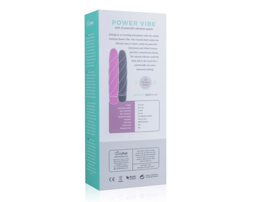 EasyToys Black Silicone Vibrator, Μαλακός Δονητής από σιλικόνη σε χρώμα μαύρο, 1 τμχ EasyToys Black Silicone Vibrator, Μαλακός Δονητής από σιλικόνη σε χρώμα μαύρο, 1 τμχ