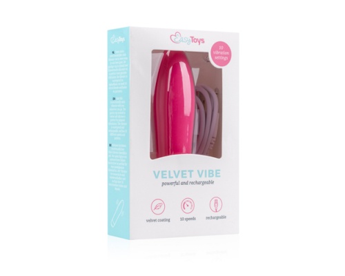 EasyToys Velvet Virator, Δονητής με μαλακή και βελούδινη αφή σε χρώμα ροζ, 1 τμχ EasyToys Velvet Virator, Δονητής με μαλακή και βελούδινη αφή σε χρώμα ροζ, 1 τμχ