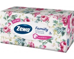 Zewa Family, Χαρτομάντηλα, 3φυλλο,  90τεμ  Zewa Family, Χαρτομάντηλα, 3φυλλο,  90τεμ