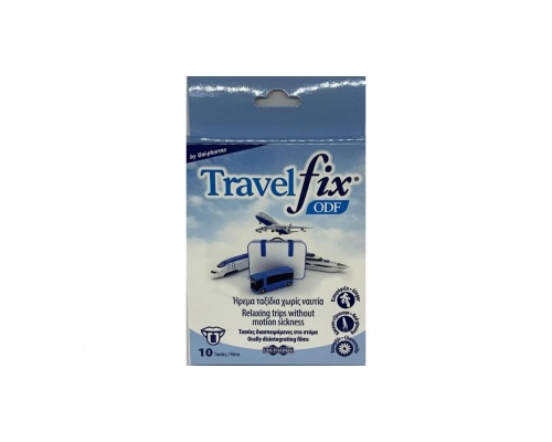 Uni-Pharma Travelfix ODF Διασπειρόμενες ταινίες για την ναυτία 10 ταινίες  Uni-Pharma Travelfix ODF Διασπειρόμενες ταινίες για την ναυτία 10 ταινίες