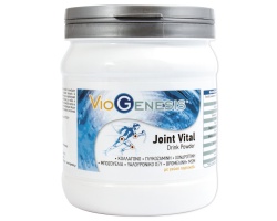 VIOGENESIS Joint vital drink powder Συμπλήρωμα διατροφής Πόσιμη σκόνη με πεπτίδια κολλαγόνου τύπου Ι & ΙΙ μαζί με θειική χονδροϊτίνη, θειική γλυκοζαμίνη, υαλουρονικό oξύ και MSM 375gr