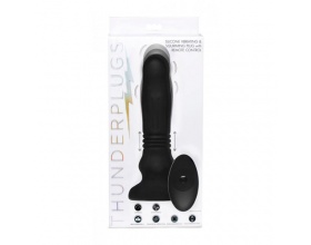 Thunderplug Thrusting & Vibrating Anal Vibrator, Πρωκτικός Δονητής μαζί με τηλεχειριστήριο και δυνατότητα 5 ρυθμίσεων δόνησης και 3 επιλογές διόγκωσεις, 1 τμχ Thunderplug Thrusting & Vibrating Anal Vibrator, Πρωκτικός Δονητής μαζί με τηλεχειριστήριο και δυνατότητα 5 ρυθμίσεων δόνησης και 3 επιλογές διόγκωσεις, 1 τμχ