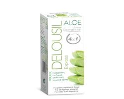 SJA Pharm Delousil Aloe De Make Up 4 σε 1 Ντεμακιγιάζ με Αλόη, Υγρό καθαρισμού από το μακιγιάζ για όλους τους τύπους δέρματος, κατάλληλο για αδιάβροχο μακιγιάζ  300ml 