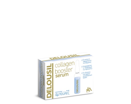 SJA Pharm Delousil Collagen Booster Serum Αμπούλες , Εντατικός Ενυδατικός Ορός Περιποίησης με Καθαρό Κολλαγόνο.  2ml 