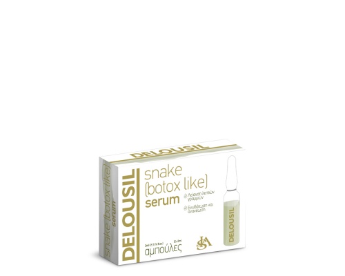  SJA Pharm Delousil Snake (Botox Like) Serum Ενυδατικός Ορός περιέχει ενεργά πεπτίδια που προσδίδουν στο προϊόν δράση, για την πρόληψη των ρυτίδων έκφρασης 2ml