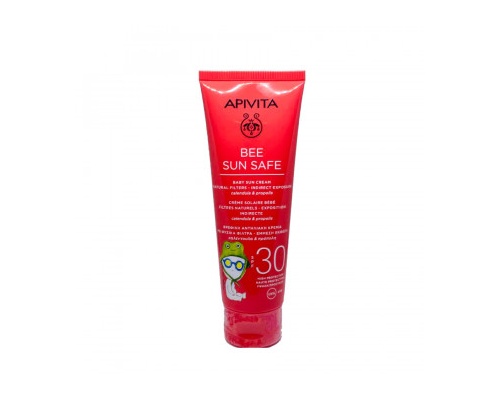APIVITA BEE SUN SAFE Baby Sun Cream natural filters SPF30 , Bρεφική Αντηλιακή Κρέμα υψηλής προστασίας με καλέντουλα και πρόπολη 100ml  APIVITA BEE SUN SAFE Baby Sun Cream natural filters SPF30 , Bρεφική Αντηλιακή Κρέμα υψηλής προστασίας με καλέντουλα και πρόπολη 100ml
