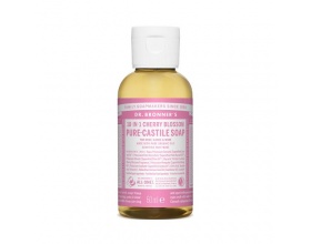 DR.BRONNER'S 18-IN-1 CHERRY BLOSSOM Pure Castile Soap Αγνό Υγρό Σαπούνι με υπέροχο άρωμα κεράσι 60ml