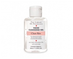The Library Of Fragrance Clean Skin Hand Cleansing gel Τζελ Καθαρισμού Χεριών με 70% Αιθυλική Αλκοόλη, 80ml