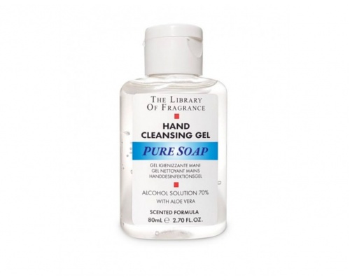 The Library Of Fragrance Pure Soap Hand Cleansing gel Τζελ Καθαρισμού Χεριών με 70% Αιθυλική Αλκοόλη, 80ml The Library Of Fragrance Pure Soap Hand Cleansing gel Τζελ Καθαρισμού Χεριών με 70% Αιθυλική Αλκοόλη, 80ml