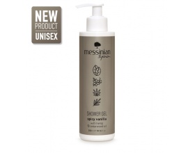 Messinian Spa Spicy Vanilla Shower gel Αφρόλουτρο έχει ένα ζεστό, πικάντικο και unisex άρωμα με βανίλια & πλούσιες νότες μπαχαρικών 300ml Messinian Spa Spicy Vanilla Shower gel Αφρόλουτρο έχει ένα ζεστό, πικάντικο και unisex άρωμα με βανίλια & πλούσιες νότες μπαχαρικών 300ml