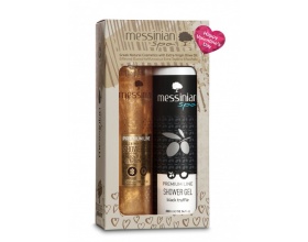 Messinian Spa Premium Line Shimmering Shower Gel Βασιλικός Πολτός & Ελίχρυσος 300ml & Shower Gel Black Truffle Αφρόλουτρο 300ml Messinian Spa Premium Line Shimmering Shower Gel Βασιλικός Πολτός & Ελίχρυσος 300ml & Shower Gel Black Truffle Αφρόλουτρο 300ml