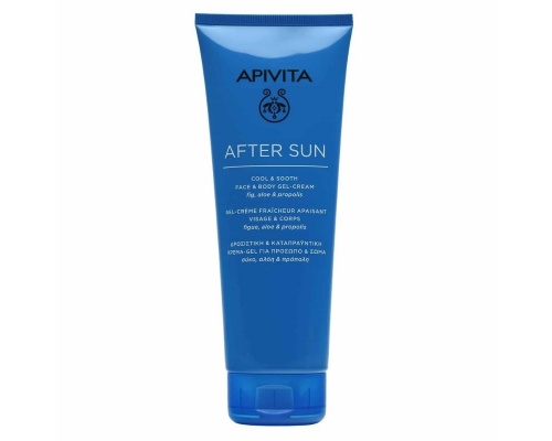 Apivita After Sun Cool & Sooth Face & Body Gel-Cream Δροσιστική & Καταπραϋντική Κρέμα-Τζελ για Πρόσωπο & Σώμα, 200ml 