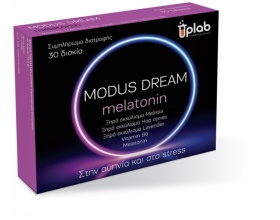Uplab Modus Dream Melatonin Συμπλήρωμα διατροφής για τη μείωση του χρόνου έλευσης του ύπνου & τη βελτίωση της συναισθηματικής ισορροπίας 30 δισκία