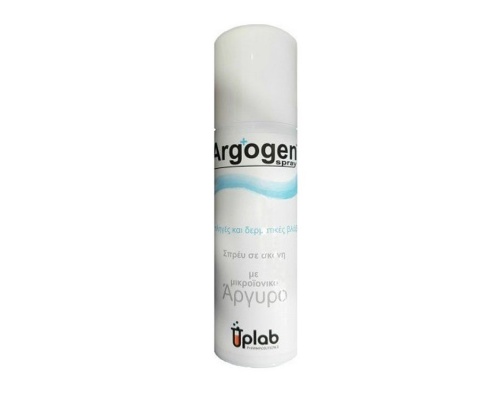 Uplab Argogen spray Iατροτεχνολογικό σπρέυ ιοντικού αργύρου σε σκόνη 2,5% με ζεόλιθο, για την αποστείρωση, περίθαλψη, θεραπεία και επούλωση των οξέων και χρόνιων τραυμάτων και πληγών 125ml  Uplab Argogen spray Iατροτεχνολογικό σπρέυ ιοντικού αργύρου σε σκόνη 2,5% με ζεόλιθο, για την αποστείρωση, περίθαλψη, θεραπεία και επούλωση των οξέων και χρόνιων τραυμάτων και πληγών 125ml