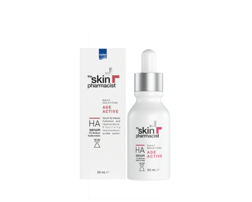 THE SKIN PHARMACIST ΑGE ACTIVE HA serum Ορός εντατικής ενυδάτωσης & ανάπλασης ,Aνάκτηση ελαστικότητας, καταπολέμηση ρυτίδων 30ml THE SKIN PHARMACIST ΑGE ACTIVE HA serum Ορός εντατικής ενυδάτωσης & ανάπλασης ,Aνάκτηση ελαστικότητας, καταπολέμηση ρυτίδων 30ml