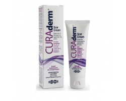 Uni-Pharma CURAderm Scar Cream Κρέμα για την Βελτίωση της Εμφάνισης των Ουλών με έλαιο βατόμουρου πλούσιο σε ω-3 ,ω-6 λιπαρά οξέα 50ml  
