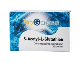 VIOGENESIS  S-Acetyl-L-Glutathione αμινοξέα με ισχυρή αντιοξειδωτική δράση 60 caps