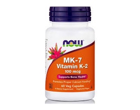 Now Foods MK-7 Vitamin K-2 100 mcg Καρδιαγγειακή Υγεία, Πήξη του Αίματος, Γερά Οστά & Αντιοξειδωτική Δράση 60 φυτικές κάψουλες Now Foods MK-7 Vitamin K-2 100 mcg Καρδιαγγειακή Υγεία, Πήξη του Αίματος, Γερά Οστά & Αντιοξειδωτική Δράση 60 φυτικές κάψουλες