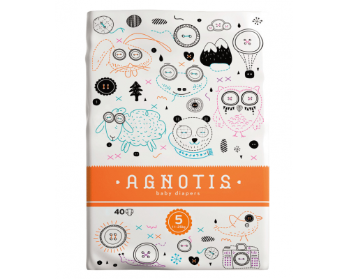 Agnotis Βρεφικές Πάνες No5 (11-25 Kg), 40Τεμ. Agnotis Βρεφικές Πάνες No5 (11-25 Kg), 40Τεμ.