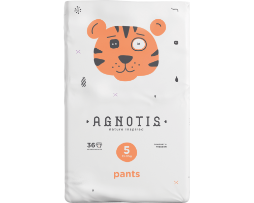 Agnotis Βρεφικές Πάνες Bρακάκι No5 (13-17 Kg), 36Τεμ Agnotis Βρεφικές Πάνες Bρακάκι No5 (13-17 Kg), 36Τεμ