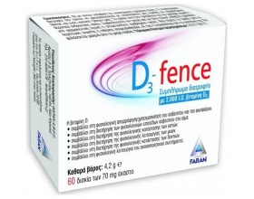 Faran D3 Fence 2000iu Συμπλήρωμα Διατροφής Βιταμίνης D, 60tabs