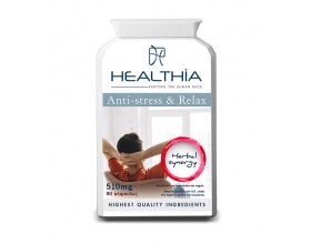 Healthia Anti Stress & Relax 510mg Συμπλήρωμα Διατροφής για την Αντιμετώπιση του Στρες και της Κόπωσης, 90caps Healthia Anti Stress & Relax 510mg Συμπλήρωμα Διατροφής για την Αντιμετώπιση του Στρες και της Κόπωσης, 90caps