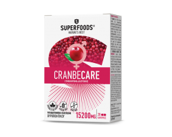 Superfoods Cranbecare 15200mg Συμπλήρωμα Διατροφής για λοιμώξεις του Ουροποιητικού Συστήματος, 30caps
