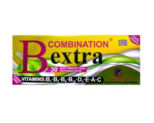 Medichrom B Combination Extra Σύμπλεγμα Βιταμινών Β, 30disp tabs Medichrom B Combination Extra Σύμπλεγμα Βιταμινών Β, 30disp tabs