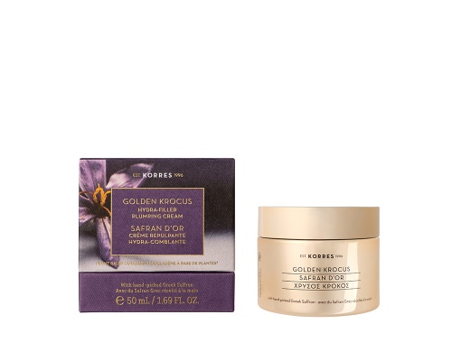 Korres Golden Krocus Hydra-Filler Plumping Cream Επανορθωτική Κρέμα Νεότητας Σύσφιγξη & Lifting με Χρυσό Κρόκο, 50ml Korres Golden Krocus Hydra-Filler Plumping Cream Επανορθωτική Κρέμα Νεότητας Σύσφιγξη & Lifting με Χρυσό Κρόκο, 50ml