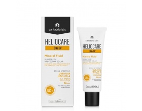 Heliocare 360 Mineral Fluid SPF50+ Αντηλιακό Προσώπου για Ευαίσθητο & Μη Ανεκτικό Δέρμα, 50ml 