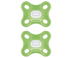 Mam Comfort 0-2m, Πιπίλα Όλο Σιλικόνη με Ενιαίο Σχεδιασμό, 126S Χρώμα Πράσινο, 2τμχ Mam Comfort 0-2m, Πιπίλα Όλο Σιλικόνη με Ενιαίο Σχεδιασμό, 126S Χρώμα Πράσινο, 2τμχ