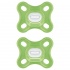 Mam Comfort 0-2m, Πιπίλα Όλο Σιλικόνη με Ενιαίο Σχεδιασμό, 126S Χρώμα Πράσινο, 2τμχ