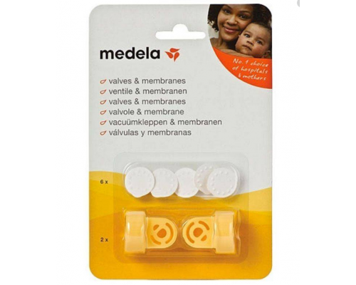 Medela Multipack Valves & Membranes, Σέτ Βαλβίδες 2τμχ & Μεμβράνες 6τμχ, 800.0727, 1σέτ.