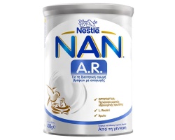 Nestle Nan AR για Τη Διαιτητική Αγωγή Βρεφών με Αναγωγές Από Τη Γέννηση, 400gr