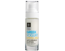 Bodyfarm Αντιρυτιδικός και lifting Oρός προσώπου με Γιαούρτι & Βασιλικό πολτό, 30ml