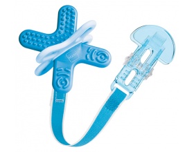 MAM Bite & Relax 566, Mini Πολυκρίκος οδοντοφυΐας Phase 2 & Clip απο 4+ Μηνών , Μπλέ Χρώμα