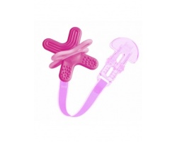 MAM Bite & Relax 566, Mini Πολυκρίκος οδοντοφυΐας Phase 2 & Clip απο 4+ Μηνών , Ρόζ Χρώμα