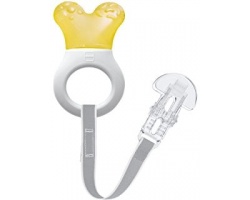 MAM Mini Cooler & Clip 555, Πολυκρίκος Οδοντοφυϊας με Νερό & Κορδέλα Στήριξης απο 2+ Μηνών, Κίτρινο Χρώμα MAM Mini Cooler & Clip 555, Πολυκρίκος Οδοντοφυϊας με Νερό & Κορδέλα Στήριξης απο 2+ Μηνών, Κίτρινο Χρώμα