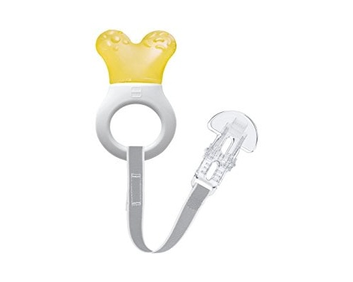 MAM Mini Cooler & Clip 555, Πολυκρίκος Οδοντοφυϊας με Νερό & Κορδέλα Στήριξης απο 2+ Μηνών, Κίτρινο Χρώμα MAM Mini Cooler & Clip 555, Πολυκρίκος Οδοντοφυϊας με Νερό & Κορδέλα Στήριξης απο 2+ Μηνών, Κίτρινο Χρώμα