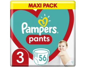Pampers Pants Μέγεθος 3 Maxi Pack 6-11 kg, Βρεφικές Πάνες Βρακάκι 56τμχ.