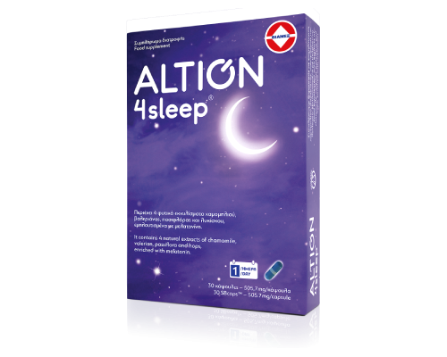 Altion 4 Sleep Συμπλήρωμα Διατροφής για Βελτίωση της Ποιότητας του Ύπνου, 30Caps Altion 4 Sleep Συμπλήρωμα Διατροφής για Βελτίωση της Ποιότητας του Ύπνου, 30Caps