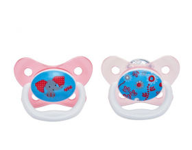 Dr. Brown's, 22402 Prevent, Ορθοδοντική Πιπίλα Σιλικόνης για βρέφη 6-12 μηνών, Ειδικά σχεδιασμένη για τη σωστή στοματική ανάπτυξη του αναπτυσσόμενου μωρού, χρώμα ροζ, 2τεμ