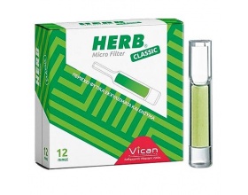 VICAN HERB Micro Filter Πίπες με φίλτρο από φυτικά εκχυλίσματα και ένζυμα 12 τεμάχια