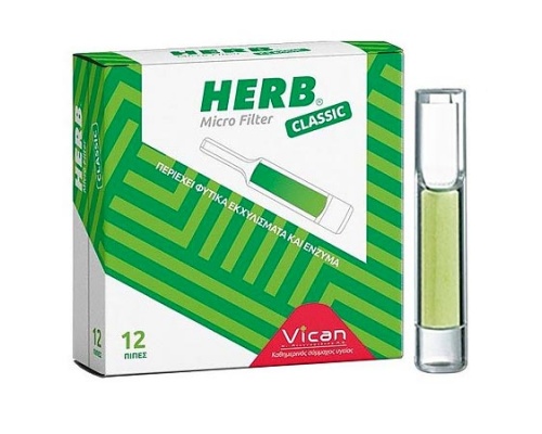 VICAN HERB Micro Filter Πίπες με φίλτρο από φυτικά εκχυλίσματα και ένζυμα 12 τεμάχια VICAN HERB Micro Filter Πίπες με φίλτρο από φυτικά εκχυλίσματα και ένζυμα 12 τεμάχια