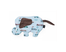 Little Luxuries Βρεφικό Μαξιλαράκι σε Σχήμα Ελέφαντα με Αυτοκινητάκια, 1τμχ